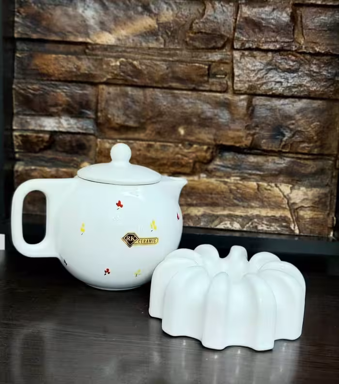 قوری گرد گلدار RK