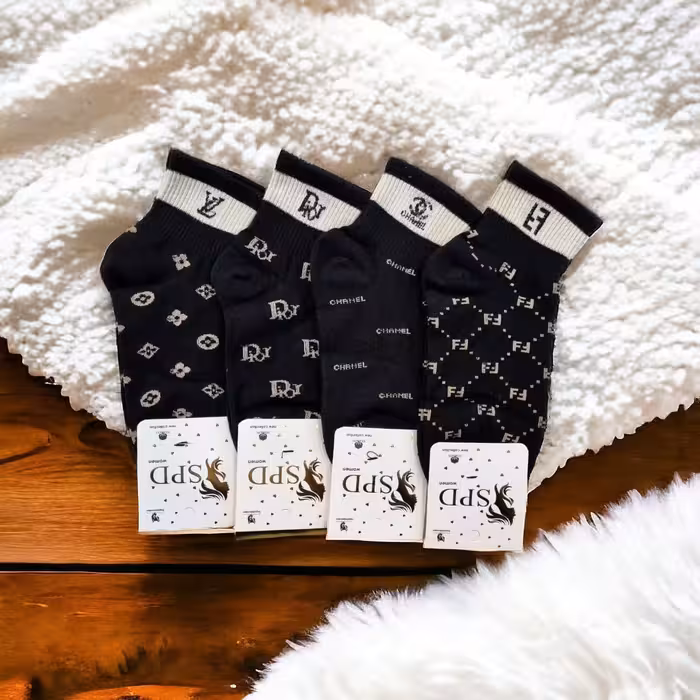 جوراب نیم ساق اسپورت برند مشکی