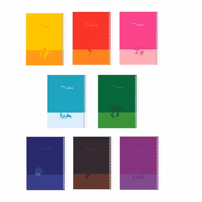 دفتر مشق 50 برگ تیما مدل اطلس مجموعه 8 عددی | چاوه