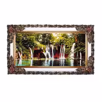 تابلو فرش ماشینی دنیای فرش طرح آبشار کد 435