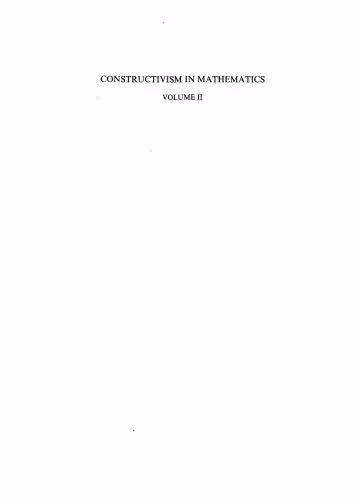 خرید و دانلود نسخه کامل کتاب Constructivism in mathematics: An introduction