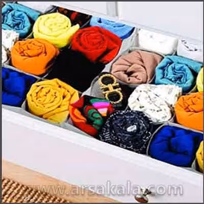 ارگانایزر پارچه ای کشو 12 خانه