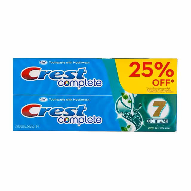 خمیر دندان دوقلوی کرست مدل Complete 7 تیوپ 252 گرمی