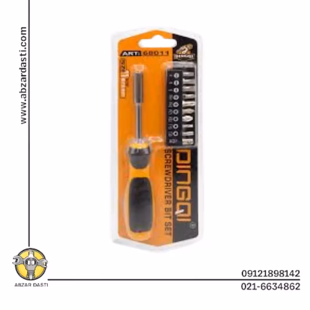 ست پیچ گوشتی 11 عددی بیت خور دینگی مدل 68011