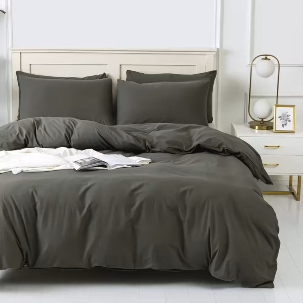 سرویس روتختی کاوری چیداری طوسی تیره دو نفره چهار تکه