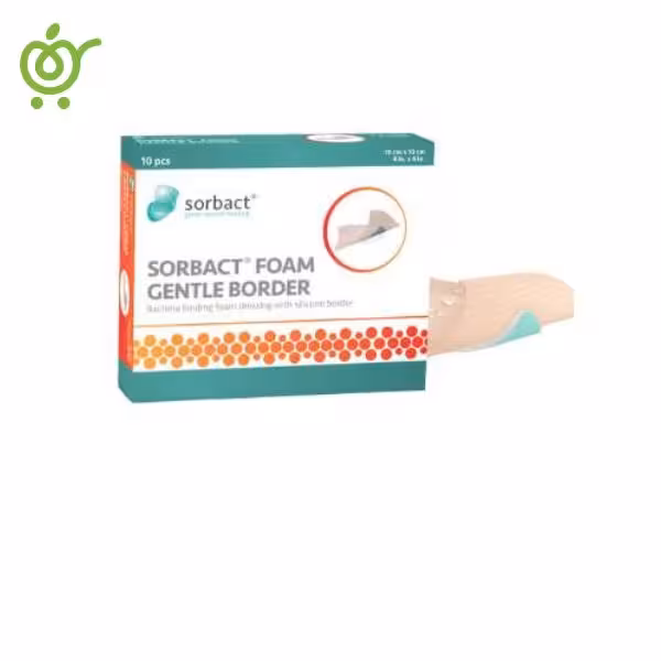 پانسمان فوم جنتل بوردر سوربکت Sorbact Foam GENTLE BORDER 10*10 | فروشگاه اینترنتی سیب 115