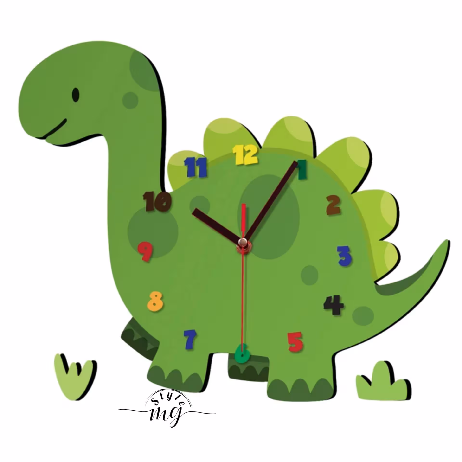 ساعت دیواری کودک باروچین مدل دایناسور