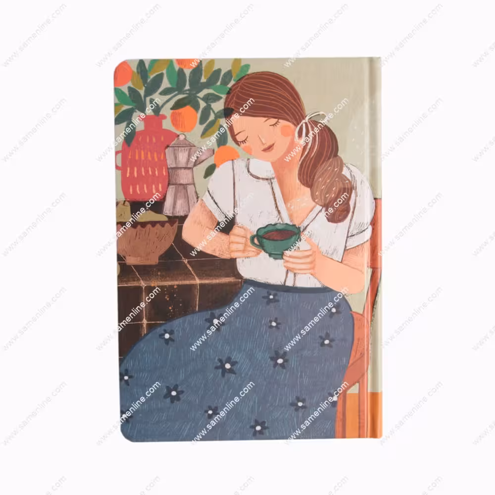 دفتر برنامه ریزی هفتگی مستر نوت مدل دختر چای به دست