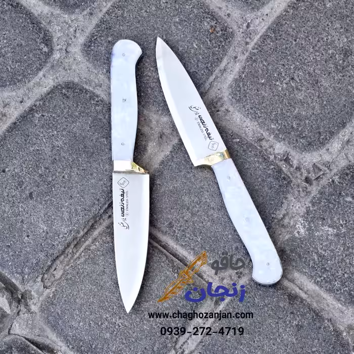 چاقوی سبزیجات زنجان هادی فضلی دسته صدفی سایز 2 ارسال فوری