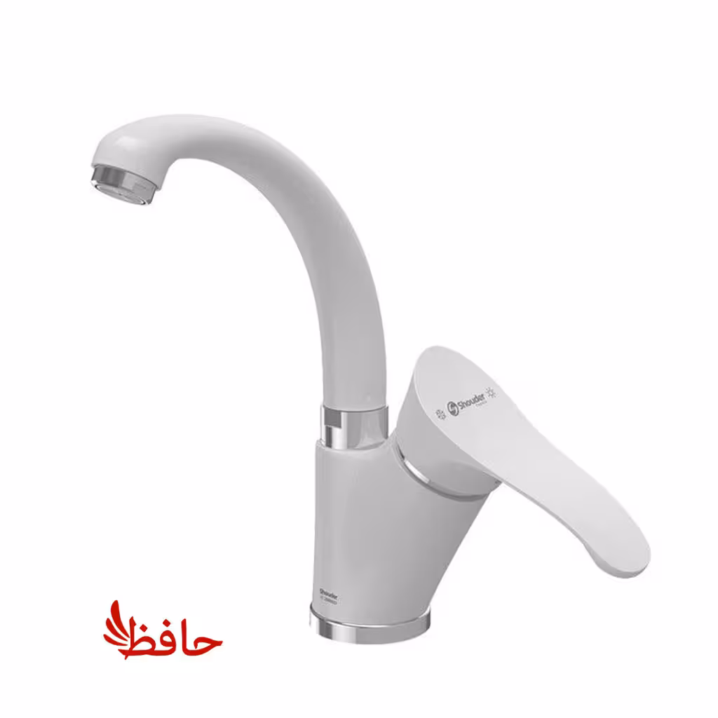 شیر روشویی متحرک شودر مدل لرد سفید کروم