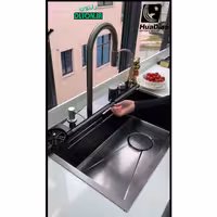 سینک آبشاری پیانویی 7 کلید دودی