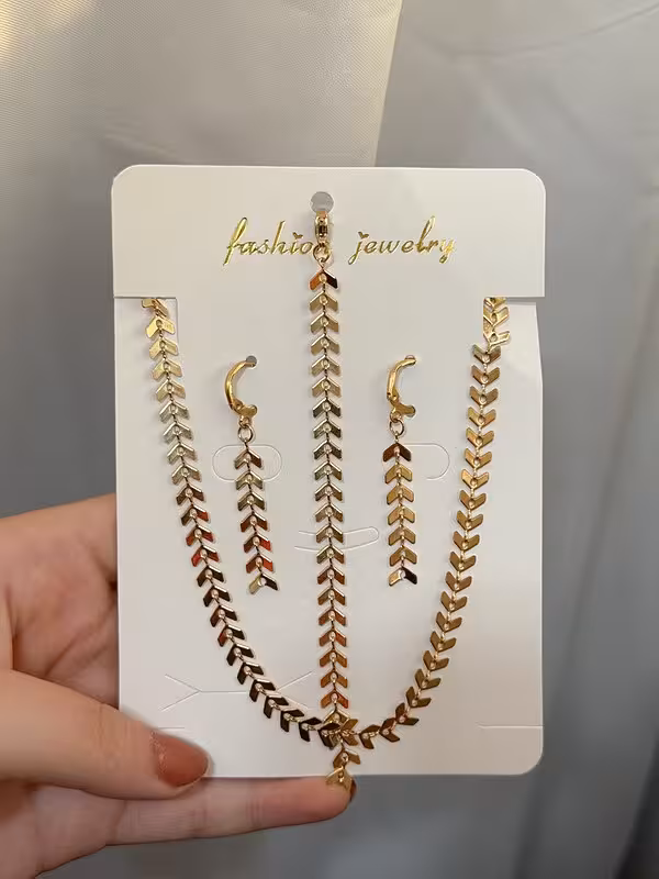 نیمست زنانه استیل طرح گندم رنگ طلایی