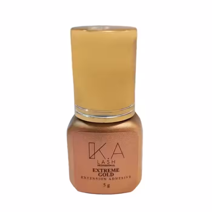 چسب  مژه مصنوعی کی لش طلایی مدل نیم ثانیه حجم 5 میلی لیتر