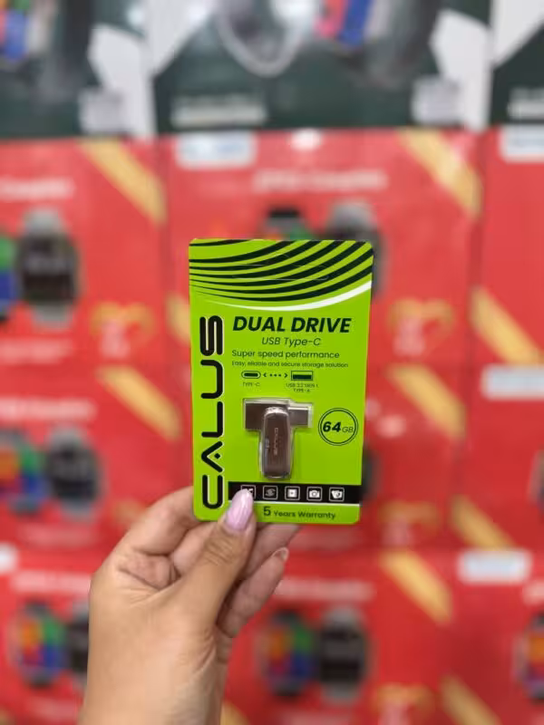 فلش مموری 64 گیگ کالوس CALUS DUAL DRIVE USB TYPE-C 64GB