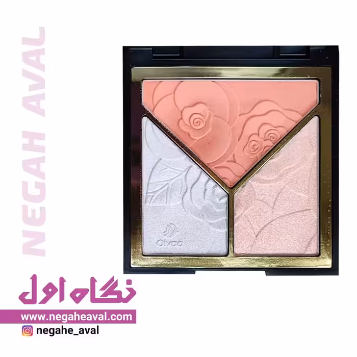 هایلایتر و کانتور پودری سه رنگ اویوا پاریس شماره 03
