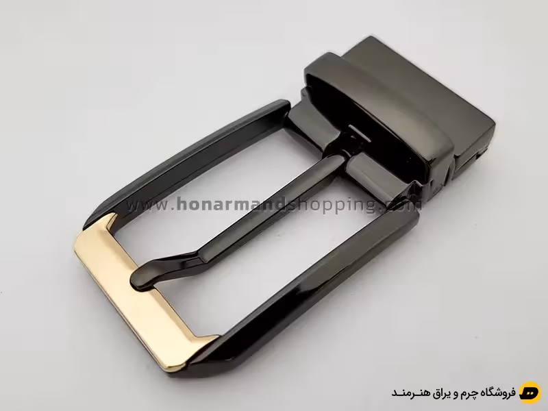 سگک کمربند زبانه دار چرخشی رنگ دودی سایز 3.5