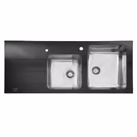 سینک توکار استیل البرز مدل کریستال مشکی