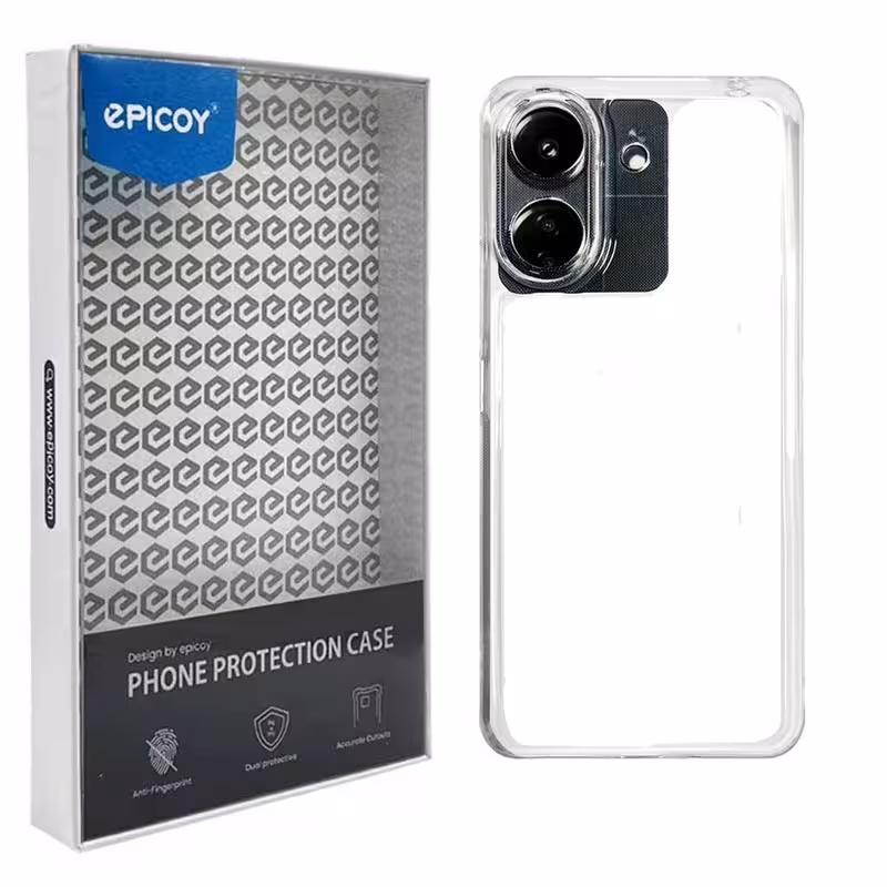 کاور گوشی شیائومی Redmi 13C 4G – Poco C65 اپیکوی مدل Transparent Clear