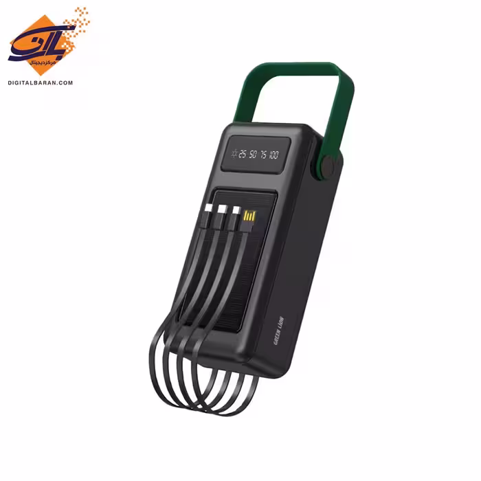 پاور بانک گرین لاین30000 میلی آمپر  مدل GREEN LION Solar Max