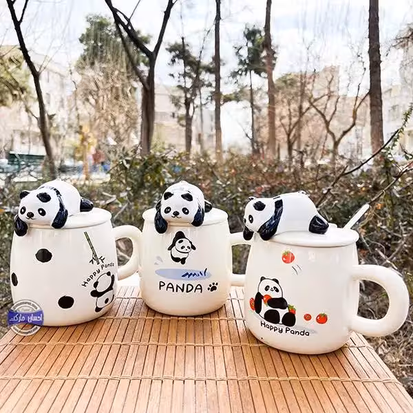 ماگ سرامیکی طرح پاندای برجسته