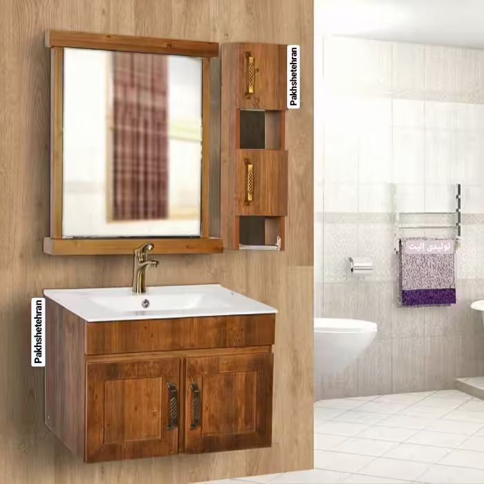 روشویی کابینت دار آنیتا چوب 60 سانت