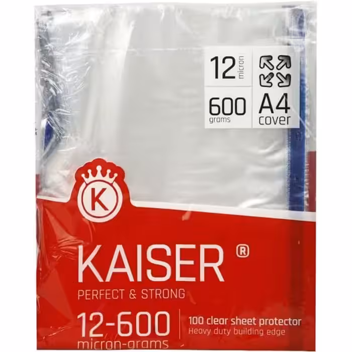 کاور کاغذ A4 کایزر مدل SK701 بسته 100 عددی