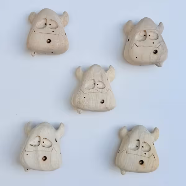 مگنت چوبی دیو طرح دو