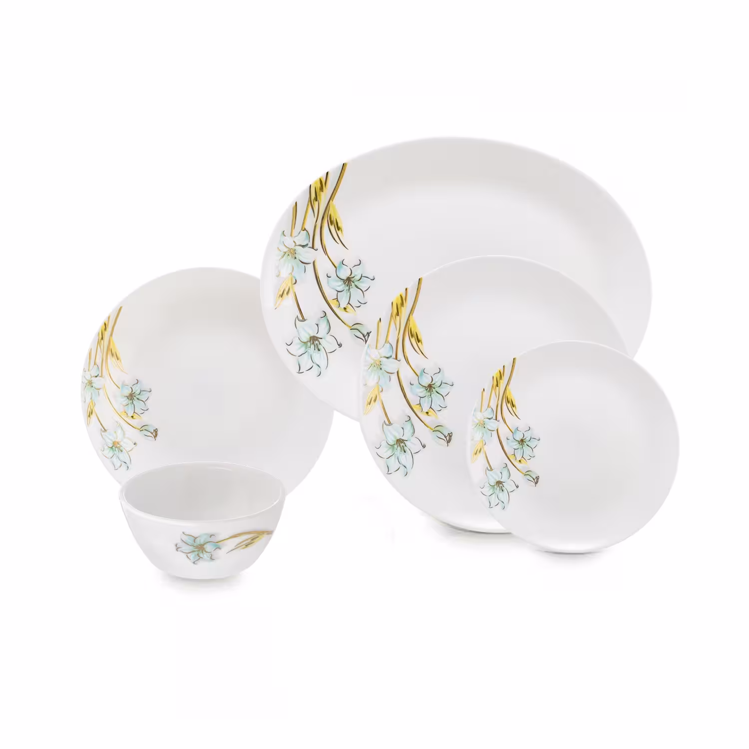 سرویس غذا خوری 25 پارچه اوپال هومیت طرح افرا آبی