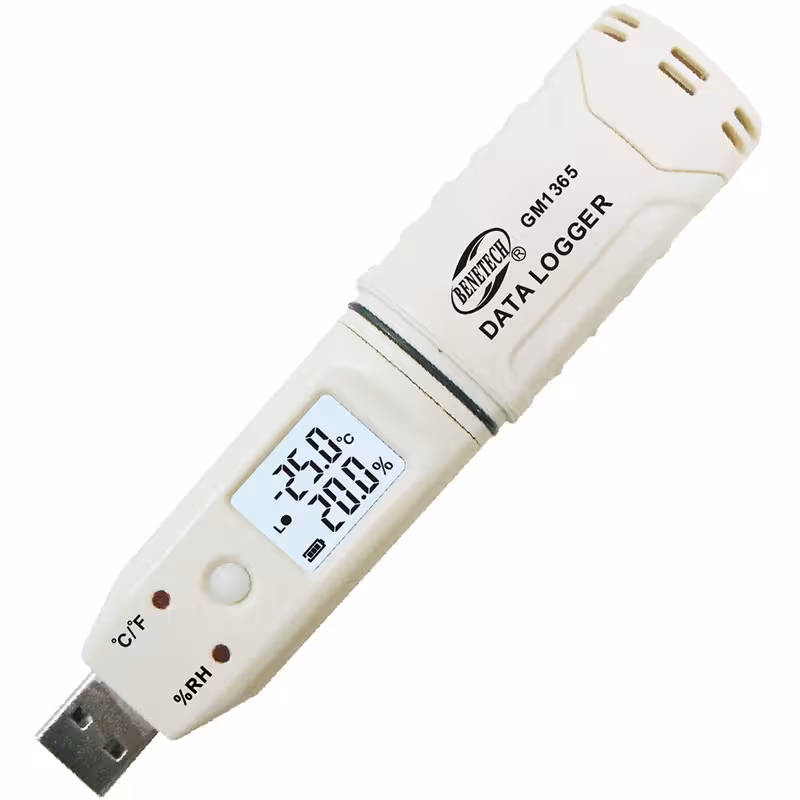 دیتالاگر دما و رطوبت دیجیتال بنتک مدل GM1365 | کالا مکس