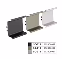 دستگیره مخفی کابینت C شکل نقره ای مات 4 متری سارو کد SC-011