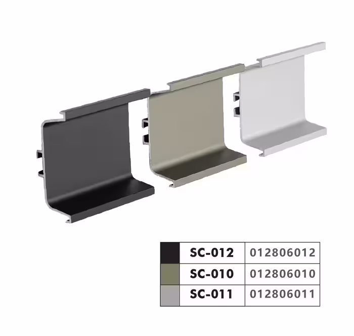 دستگیره مخفی کابینت C شکل نقره ای مات 4 متری سارو کد SC-011