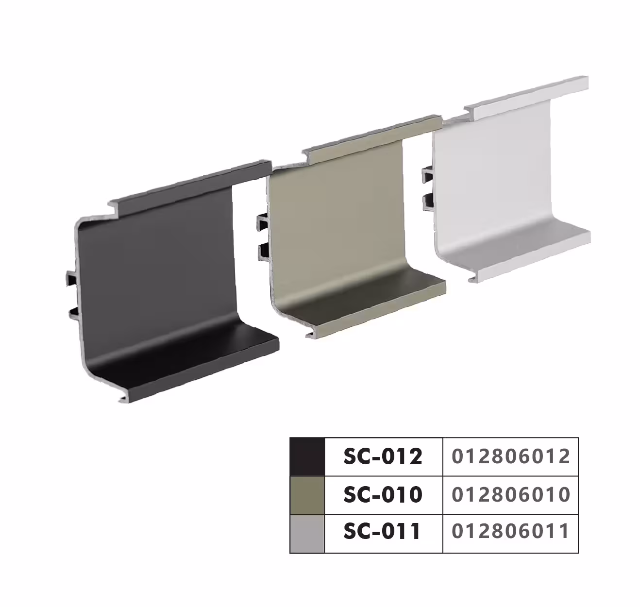 دستگیره مخفی کابینت C شکل نقره ای مات 4 متری سارو کد SC-011