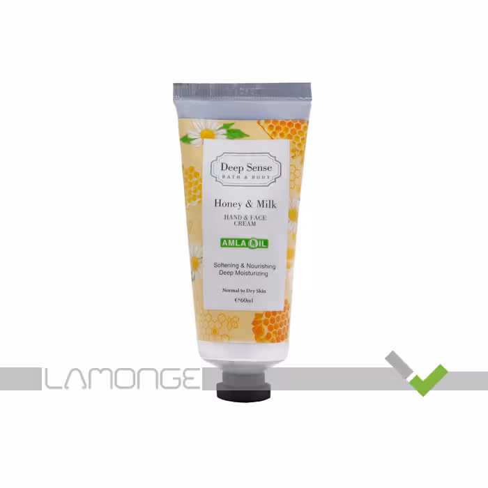 کرم مرطوب کننده دست و صورت حاوی عصاره شیر و عسل دیپ سنس حجم 60 میلی لیتر