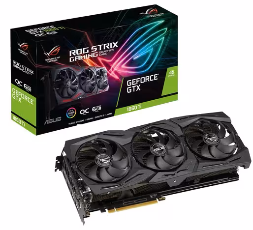 کارت گرافیک ایسوس مدل راگ استریکس جی تی ایکس 1660 تی آی O6G گیمینگ با حافظه 6 گیگابایت