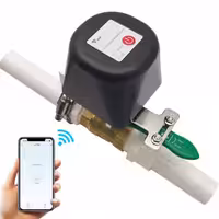 شیر فلکه برقی هوشمند 12V با قابلیت کنترل از طریق Wifi
