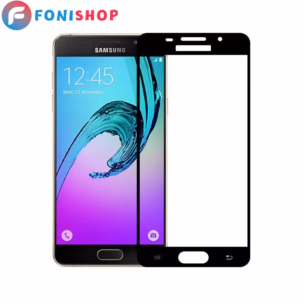 گلس محافظ صفحه نمایش فول تمام صفحه Samsung A710 - A7 2016