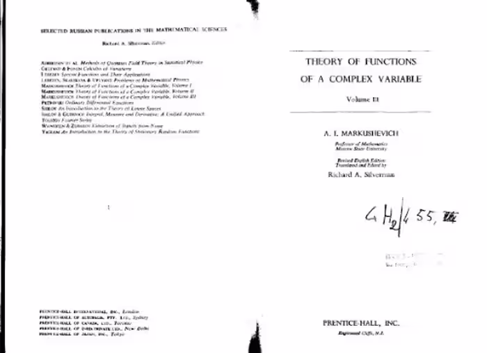 خرید و دانلود نسخه کامل کتاب Theory of Functions of a Complex Variable, Volume 3