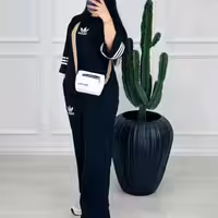 ست تیشرت وشلوار آدیداس نخ پنبه