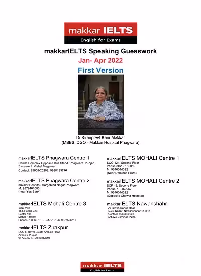 ماکار آیلتس اسپیکینگ | کتاب انگلیسی Makkar IELTS Speaking Jan-Apr 2022