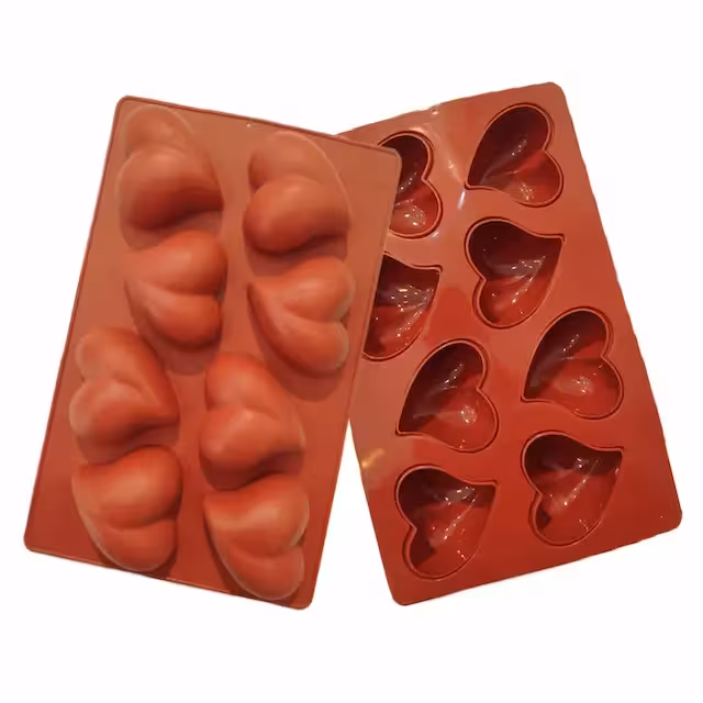 قالب سیلیکون قلب کشیده سه بعدی