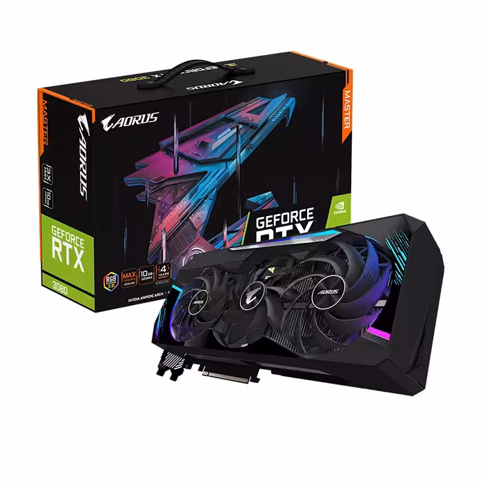 کارت گرافیک گیگابایت AORUS GeForce RTX 3080 MASTER 10GB