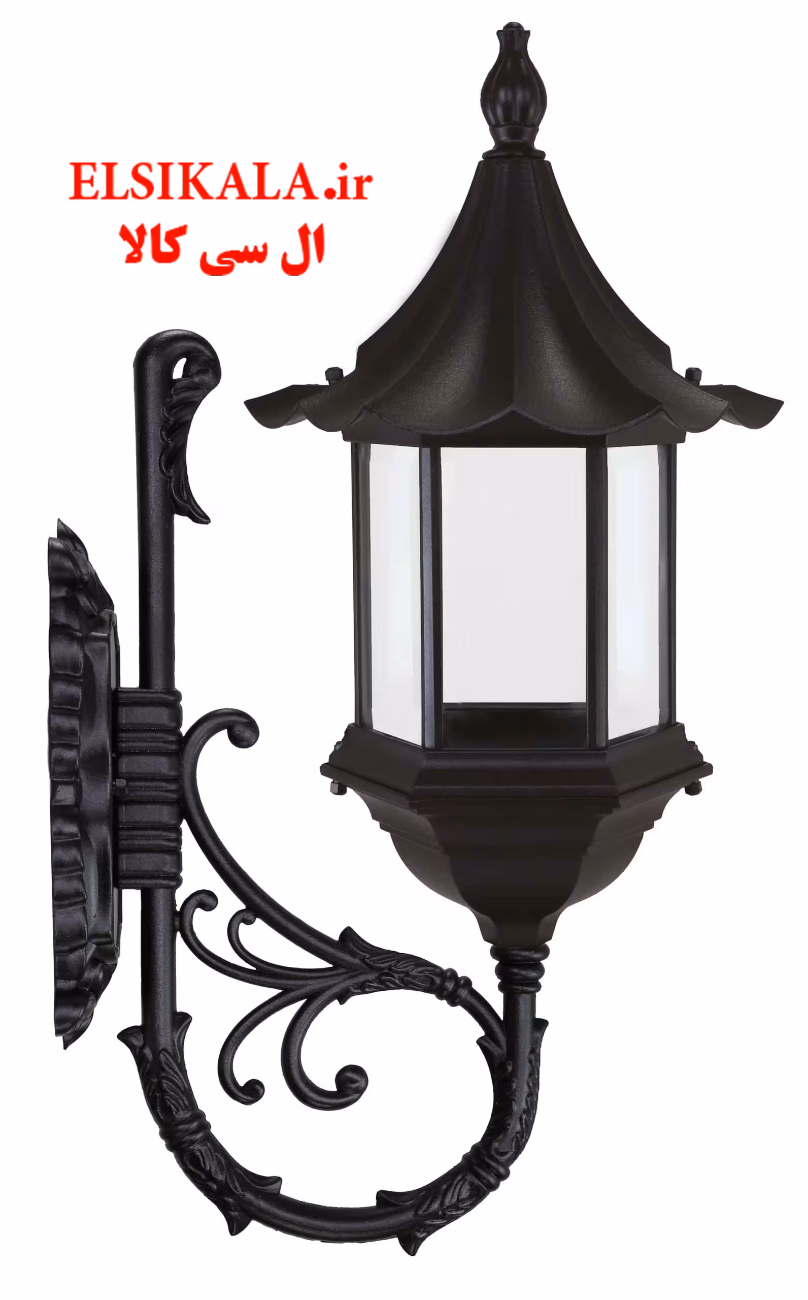 چراغ دیواری شش ضلعی چتری آلمینیوم دایکاست