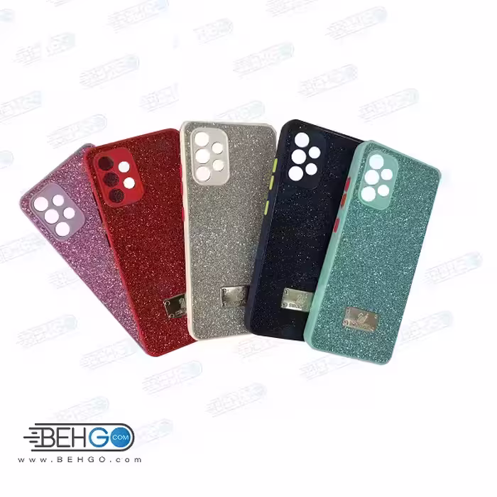 قاب گوشی A32 4G کاور اکلیلی سواروسکی با محافظ لنز دوربین سامسونگ A32