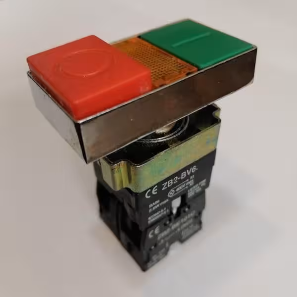 کلید استارت استاپ چراغدار فلزی (چهار کنتاکت)