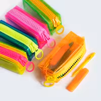 جامدادی زیپ بزرگ نئونی