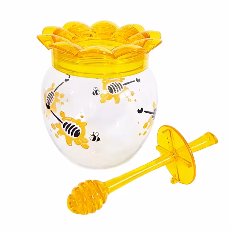 ظرف عسل خوری طرح گل | amazonchi