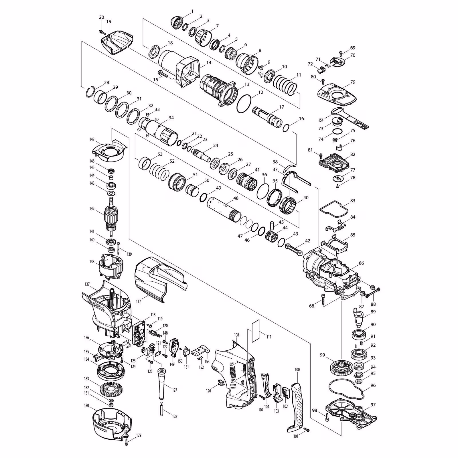 دریل بتن کن ماکیتا مدل بتن کن ماکیتا HR5201C