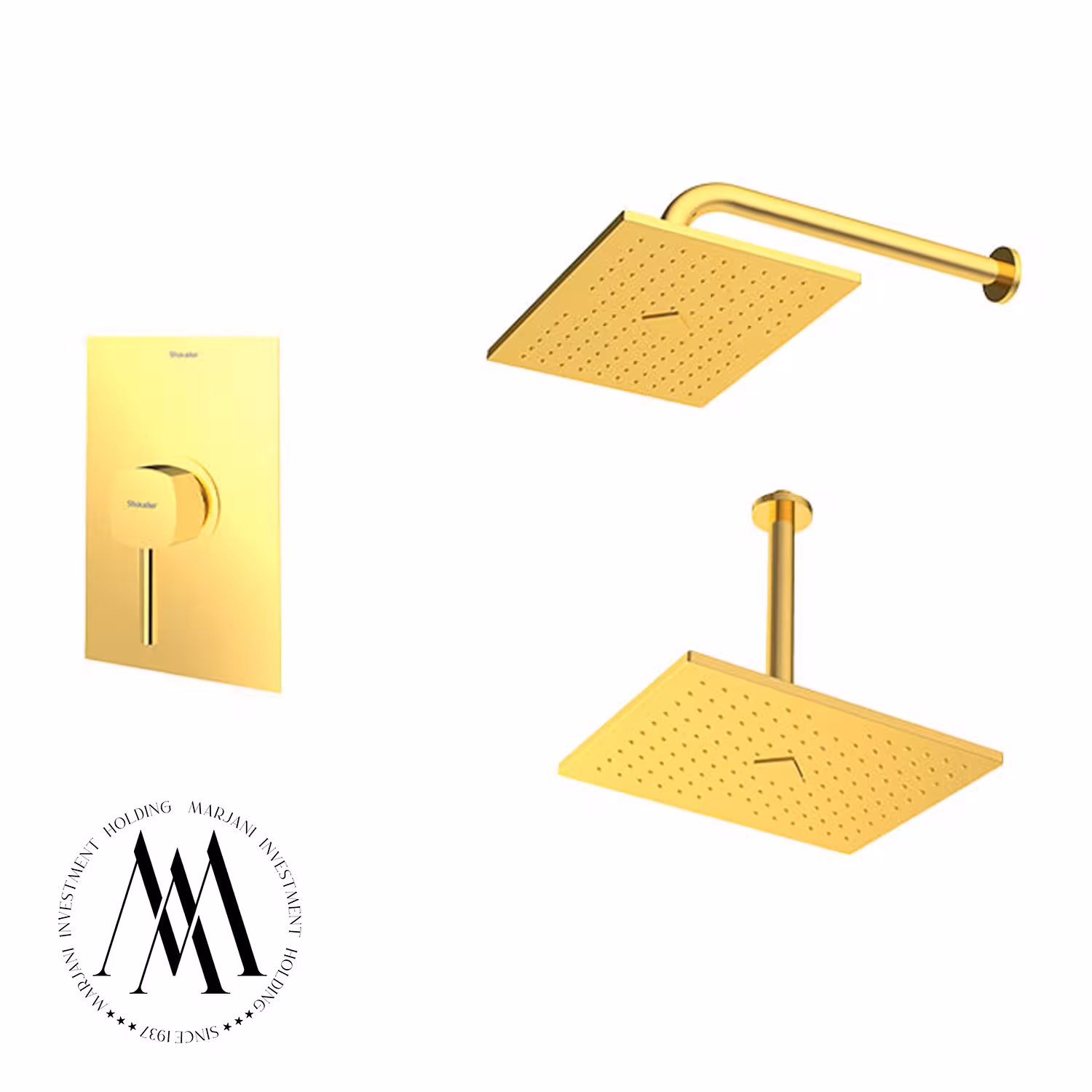 شیر حمام توکار شودر مدل رومر ABS تیپ 1 (طلا)