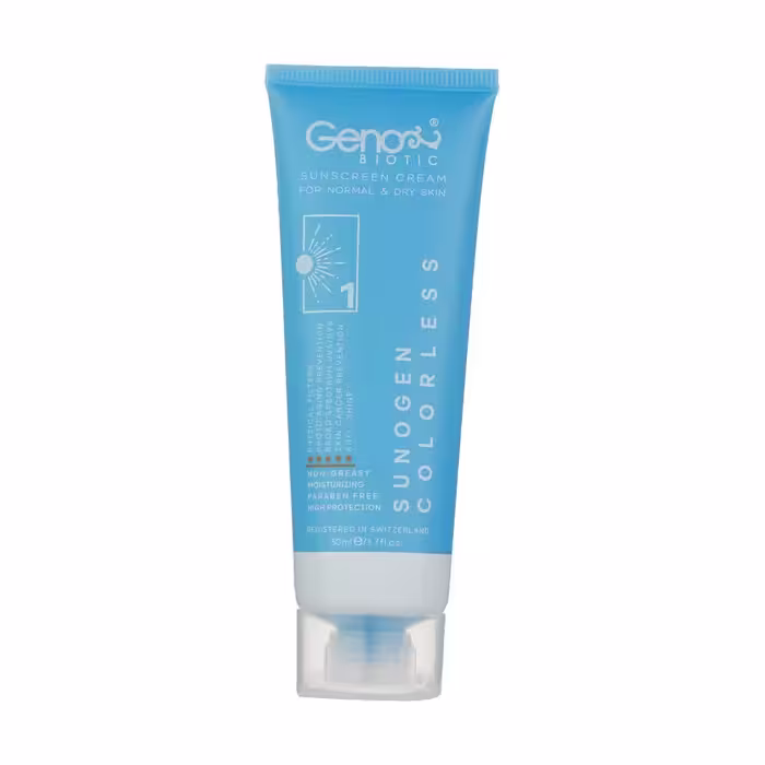 ژنو-ضدافتاب بی رنگ SPF50 پوست خشک(م)