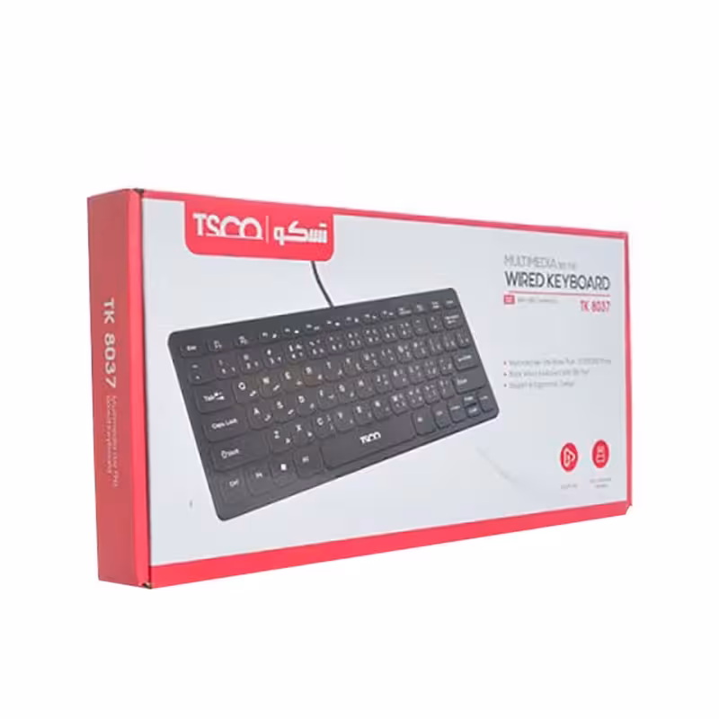 کیبورد باسیم تسکو مدل TK 8037